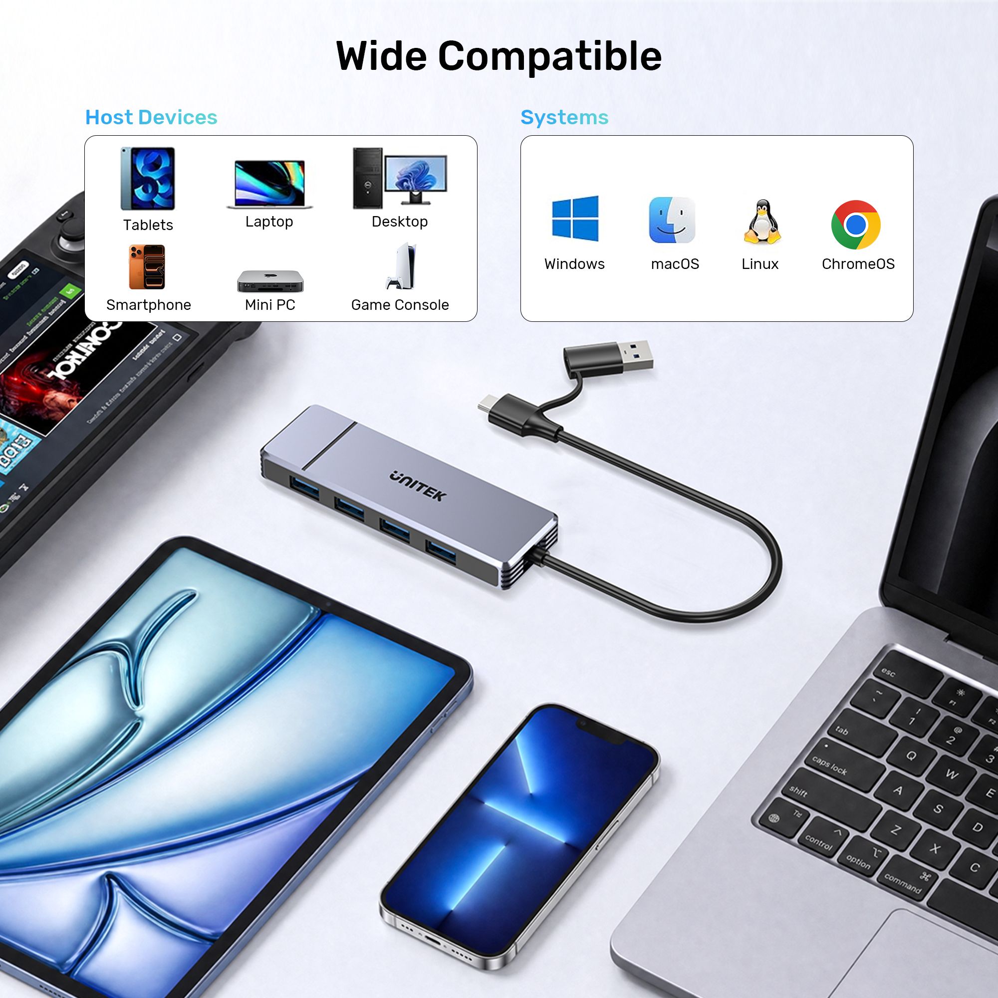 UNITEK Omni Q4 Wide Compatibility