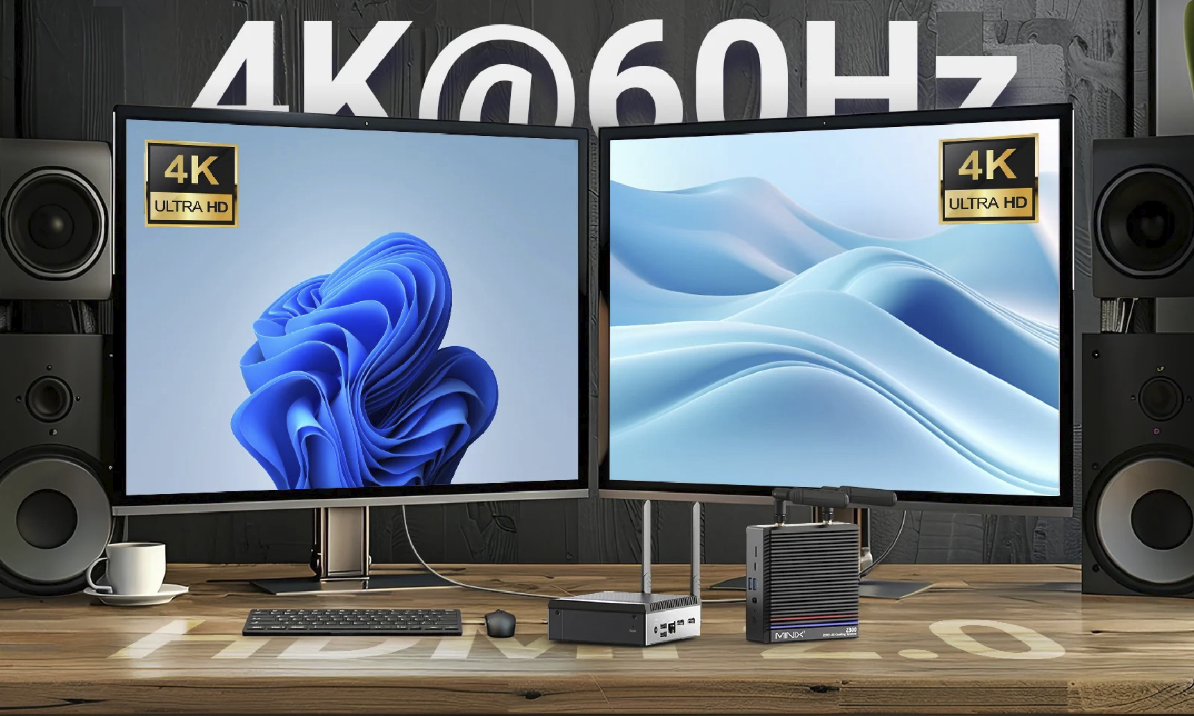 MINIX Z300-0dB Dual 4K Display Support